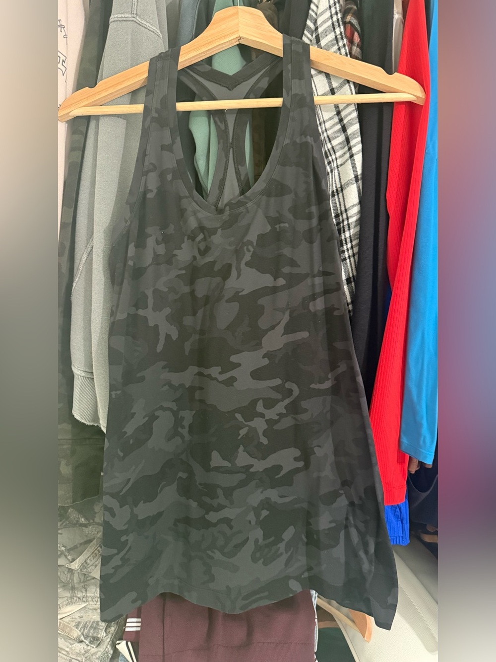 Lululemon align Camo Racerback Tank Top - Black/Gray